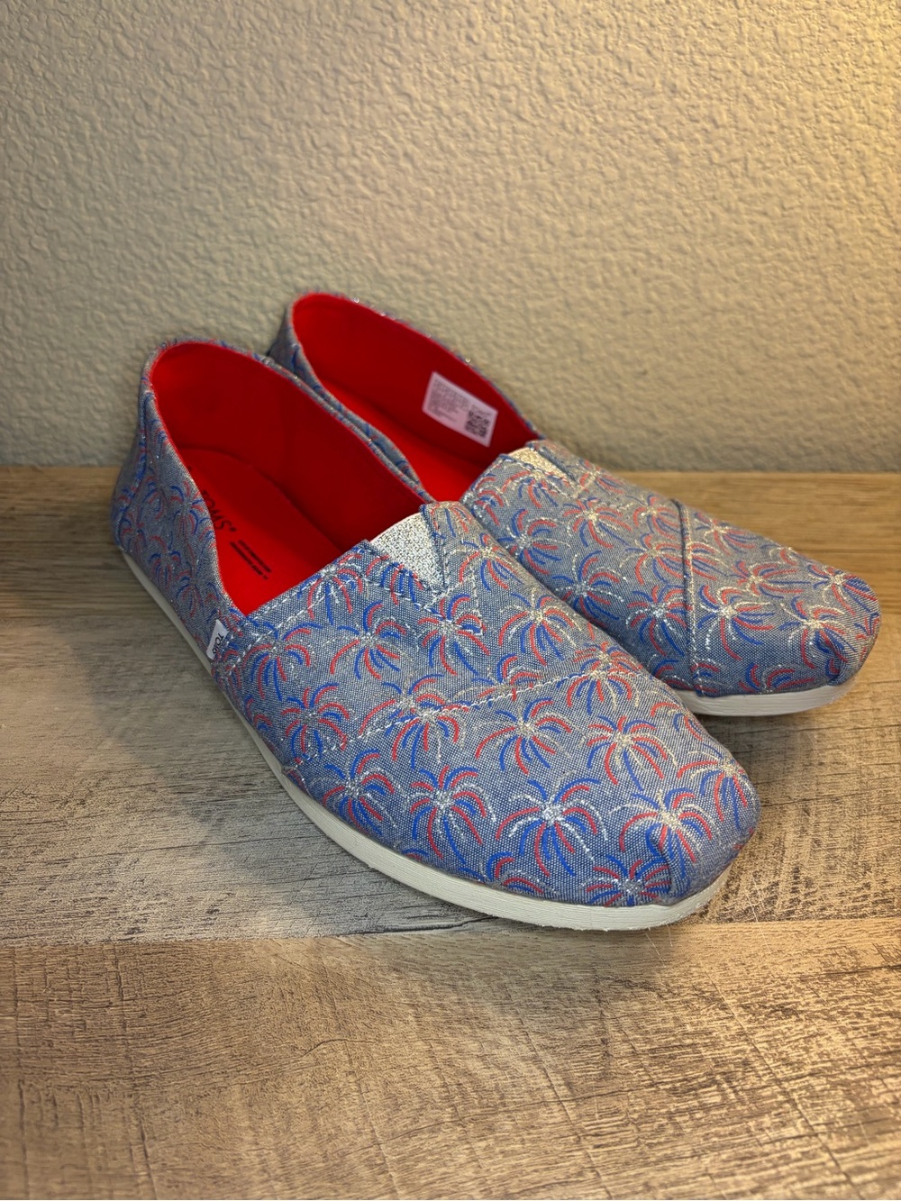 Toms Women's Alpargata Firework Glow In The Dark Shoes